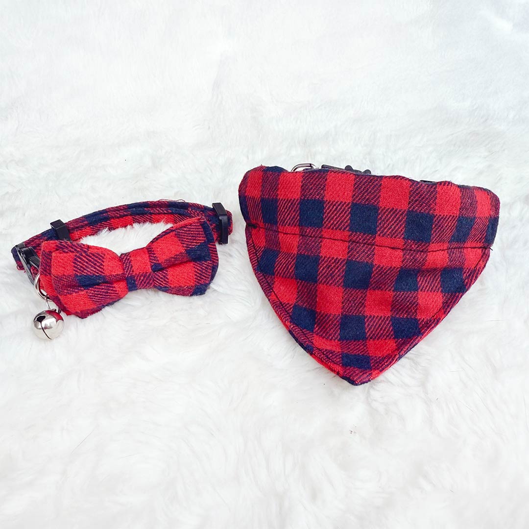 Catkea Cat Collar Bow Tie & Bandana Set