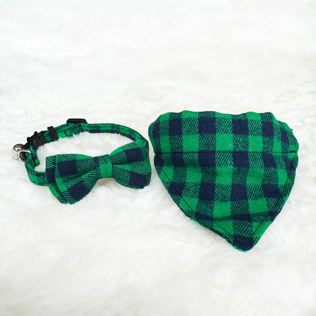 Catkea Cat Collar Bow Tie & Bandana Set