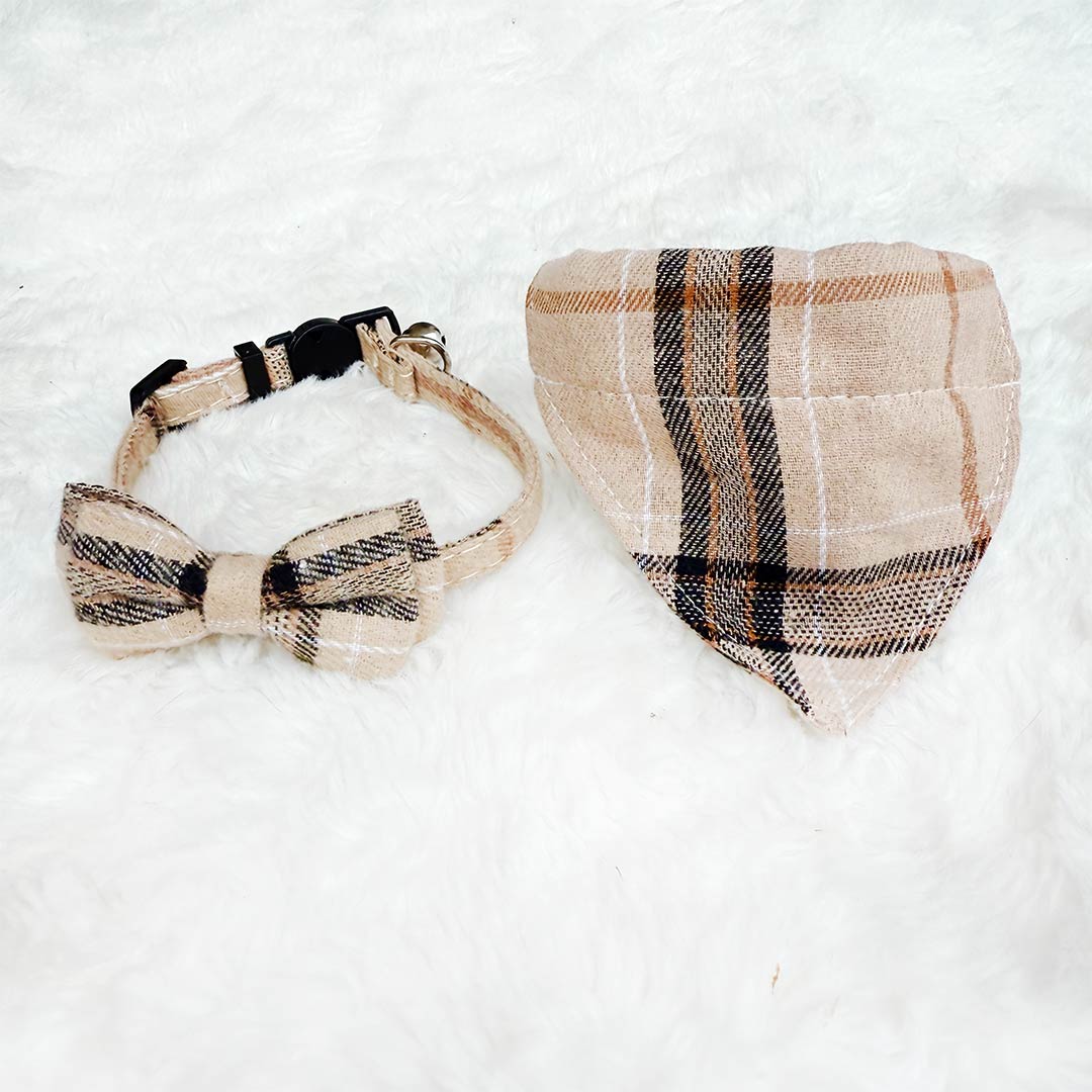Catkea Cat Collar Bow Tie & Bandana Set